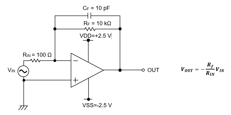 Schéma du circuit d'application - ROHM Semiconductor Amplificateur opérationnel LMRx802-LB